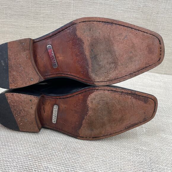 Florsheim Imperial All Leather Black Single Monk Strap Dress Shoes Men's 9.5 EEE - Picture 10 of 10